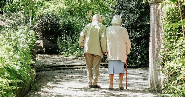 Pensioners walking